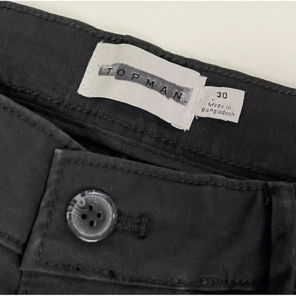 NEW Topman Shorts Mens Size 30 Black NWOT - Picture 4 of 8